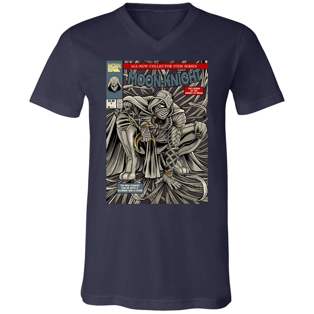 Unisex V-Neck T-Shirt - 6NP21XXF - Navy - 2