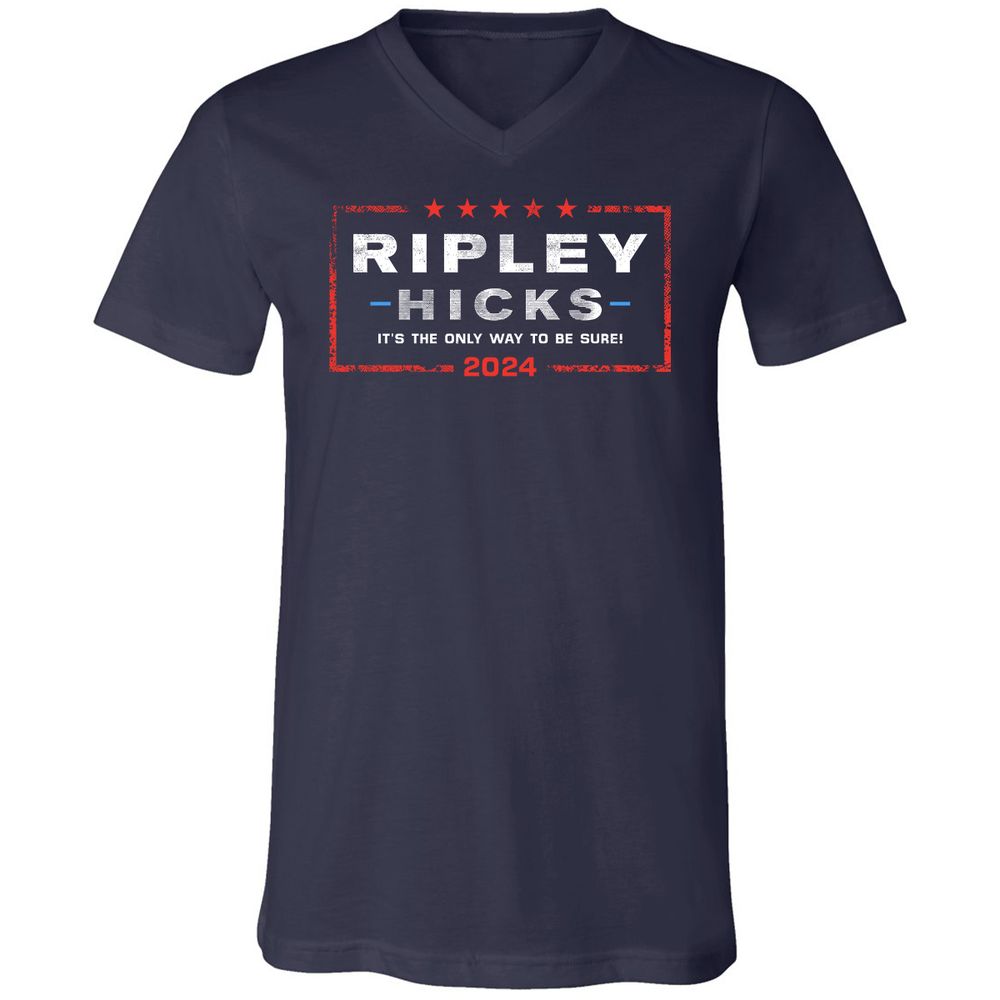 Unisex V-Neck T-Shirt - UP4Y1Q63 - Navy - 2