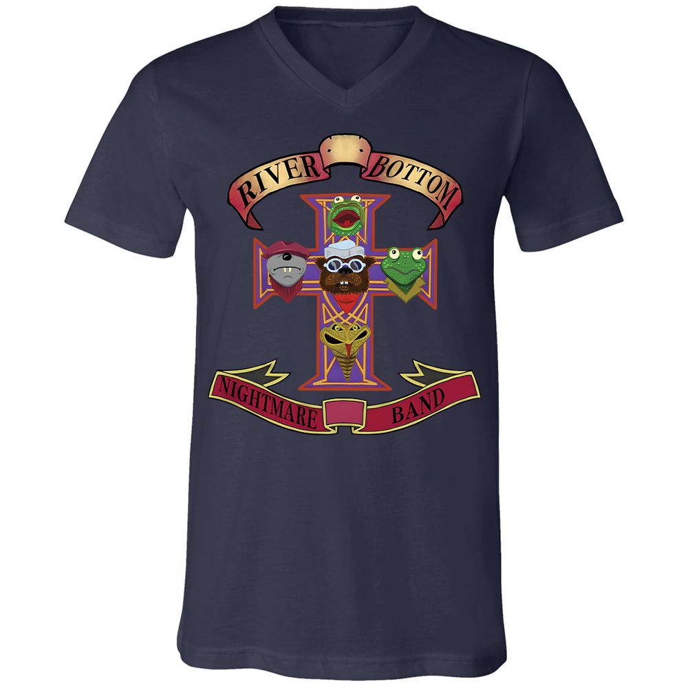 Unisex V-Neck T-Shirt - ZT2HZJ76 - Navy - 2