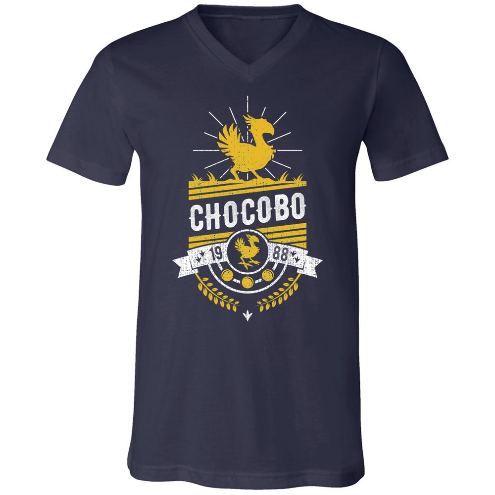 Unisex V-Neck T-Shirt - 16Q8U9QS - Navy - 2
