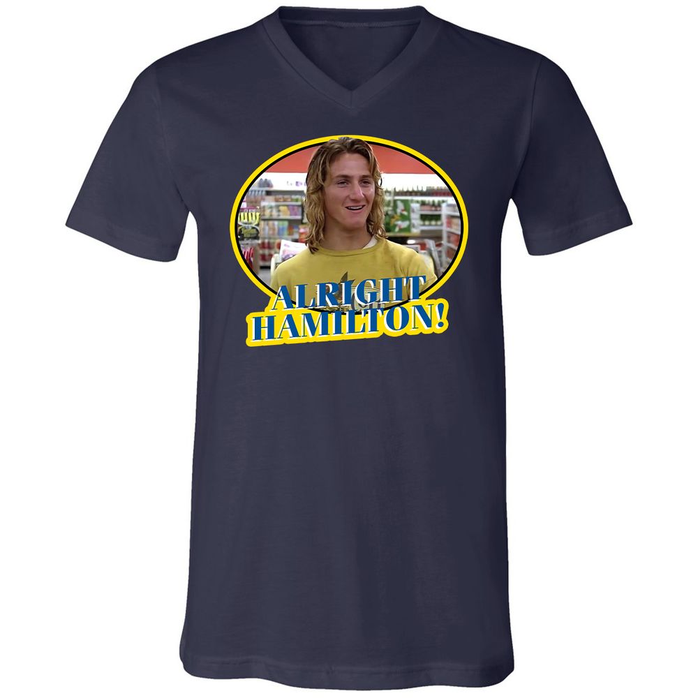 Unisex V-Neck T-Shirt - GE65QRAY - Navy - 2