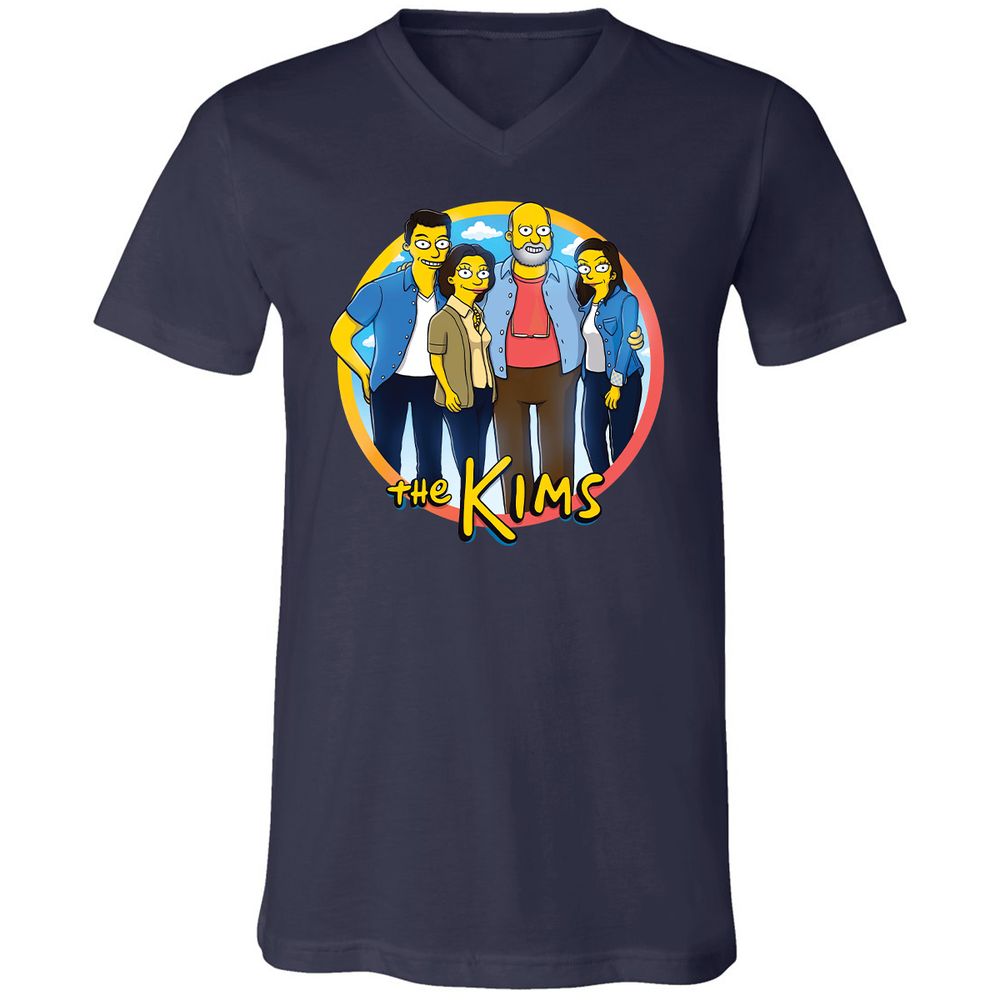 Unisex V-Neck T-Shirt - LK1MAGU7 - Navy - 2