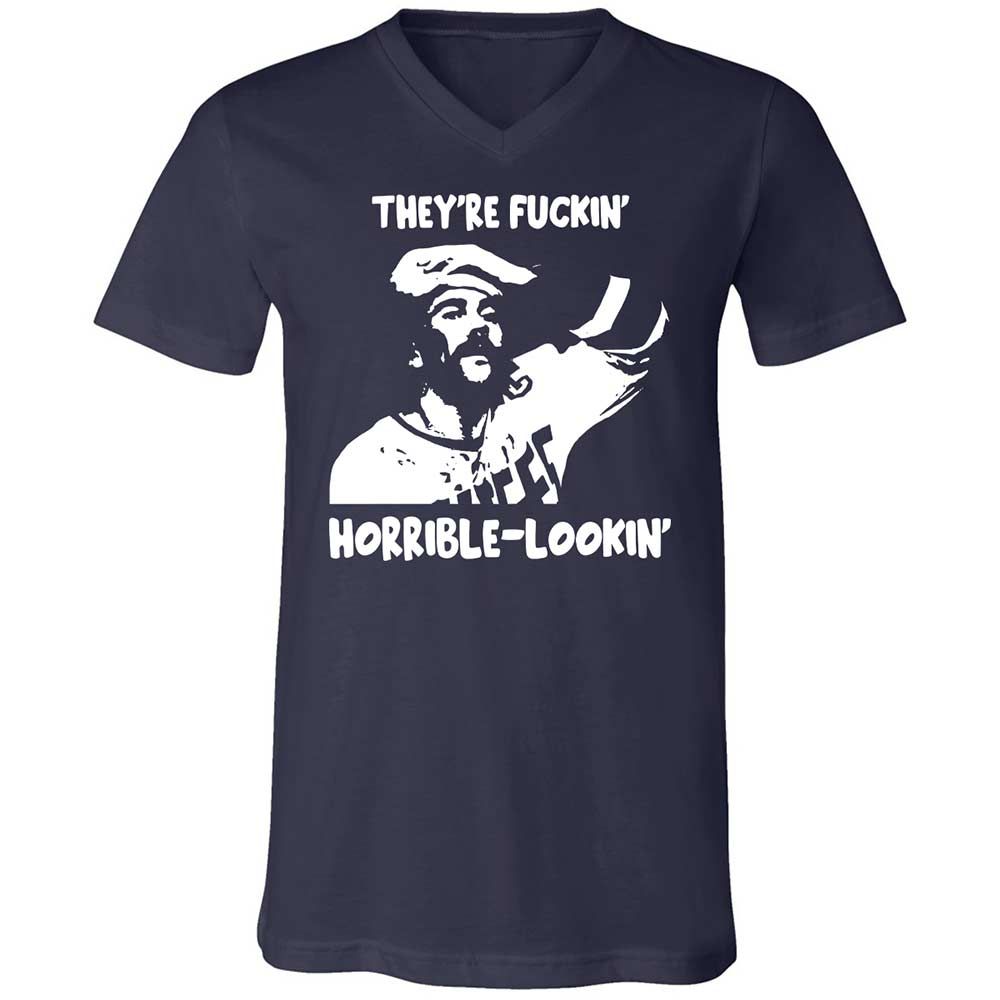 Unisex V-Neck T-Shirt - GKGA57EN - Navy - 2