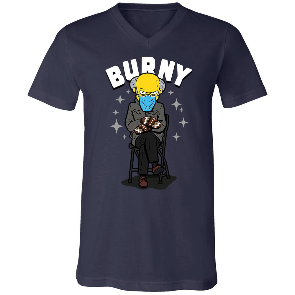 Unisex V-Neck T-Shirt - GCMK9PAW - Navy - 2