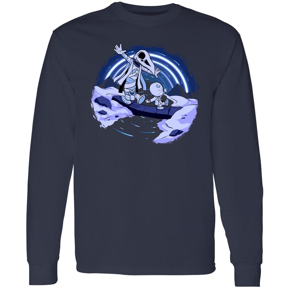 Long Sleeve T-Shirt - B9Y4VE1X - Navy - 2