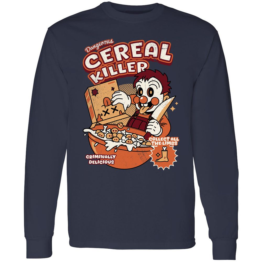 Long Sleeve T-Shirt - XQZASC3Z - Navy - 2