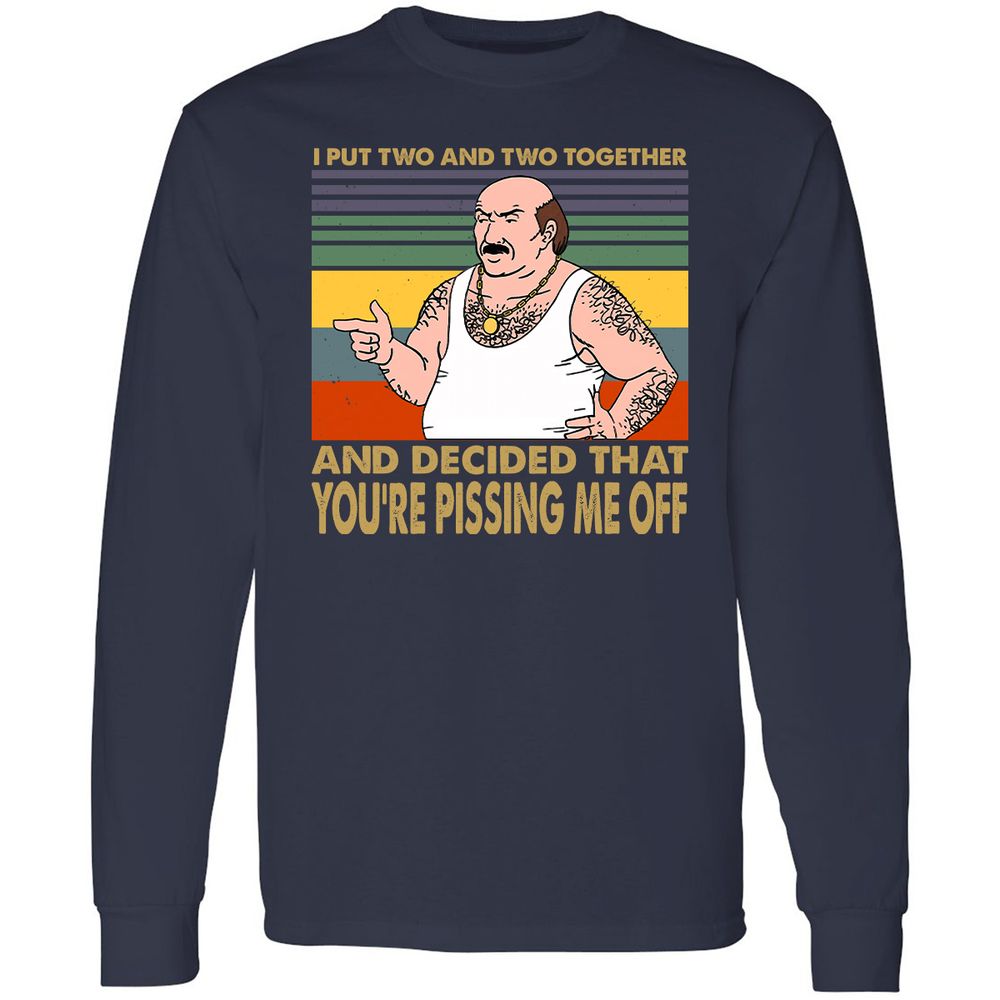 Long Sleeve T-Shirt - 345H7YW2 - Navy - 2