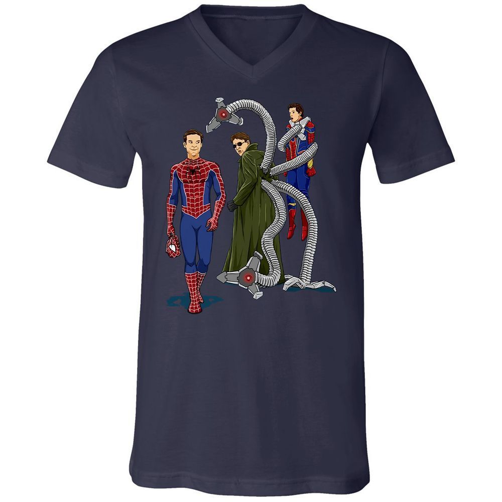 Unisex V-Neck T-Shirt - DA53274B - Navy - 2