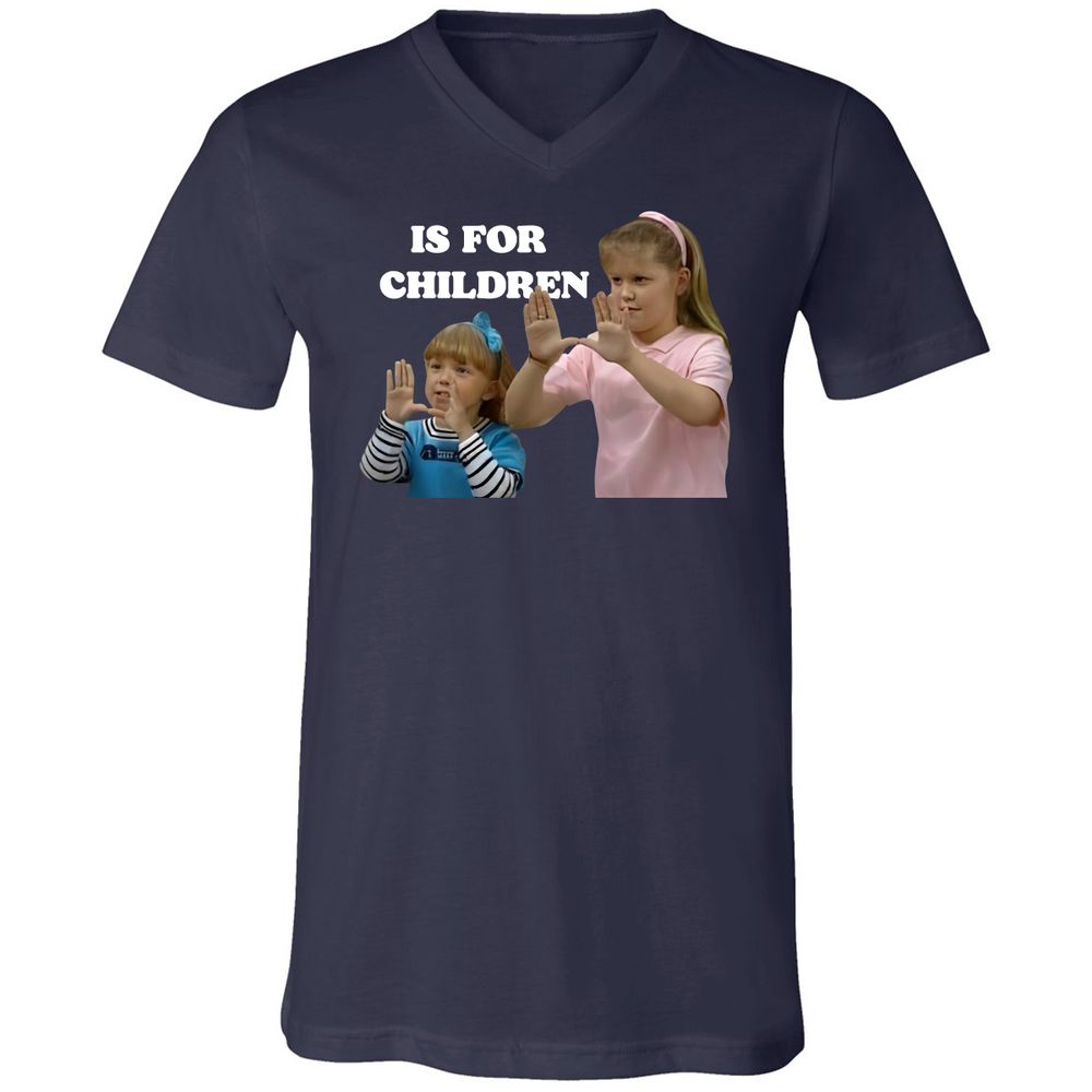 Unisex V-Neck T-Shirt - ZK5693LW - Navy - 2