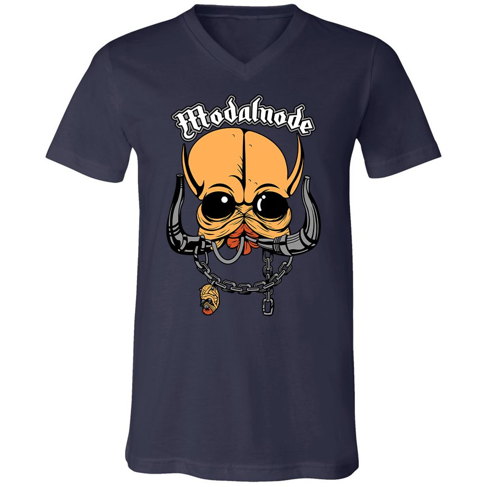 Unisex V-Neck T-Shirt - 57VV3UR9 - Navy - 2