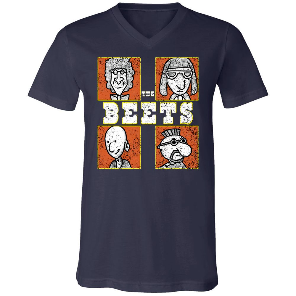 Unisex V-Neck T-Shirt - DE939491 - Navy - 2