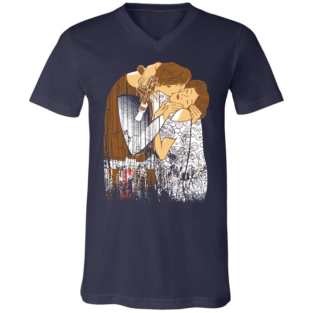 Unisex V-Neck T-Shirt - TCDCDGS8 - Navy - 2