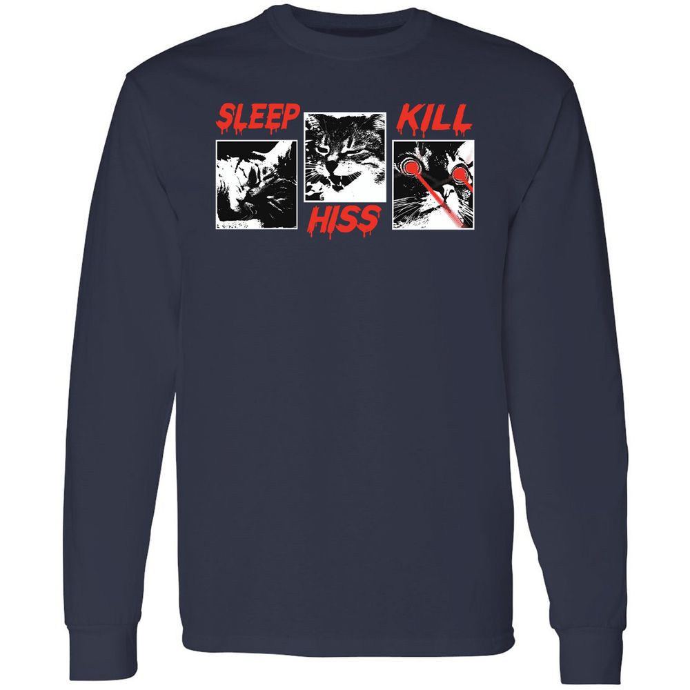 Long Sleeve T-Shirt - L49HS9WJ - Navy - 2