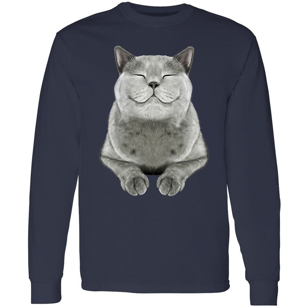 Long Sleeve T-Shirt - SYTZ4NRC - Navy - 2