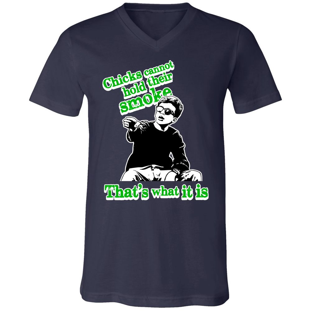 Unisex V-Neck T-Shirt - SVLVXA4P - Navy - 2