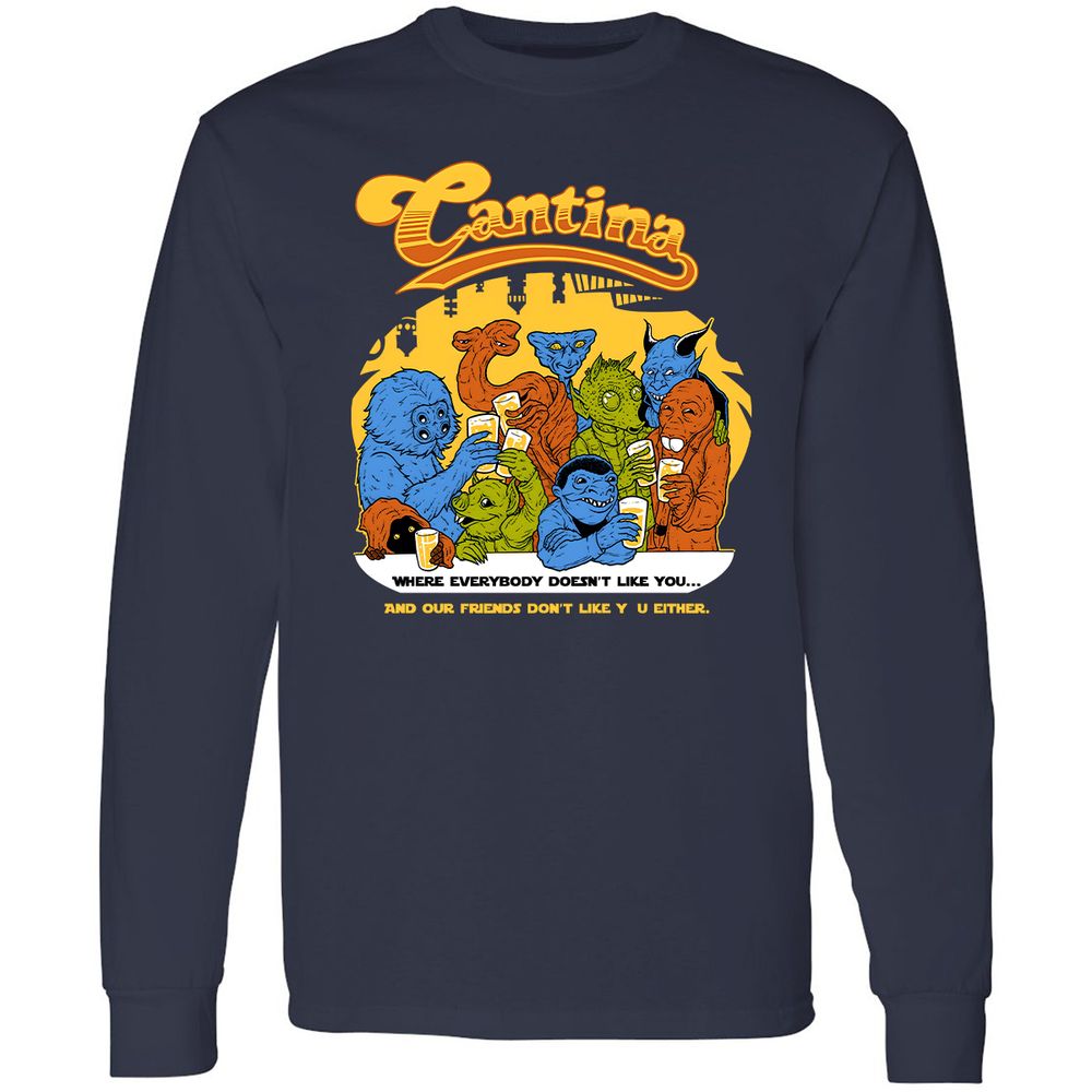 Long Sleeve T-Shirt - BWD7AEBQ - Navy - 2