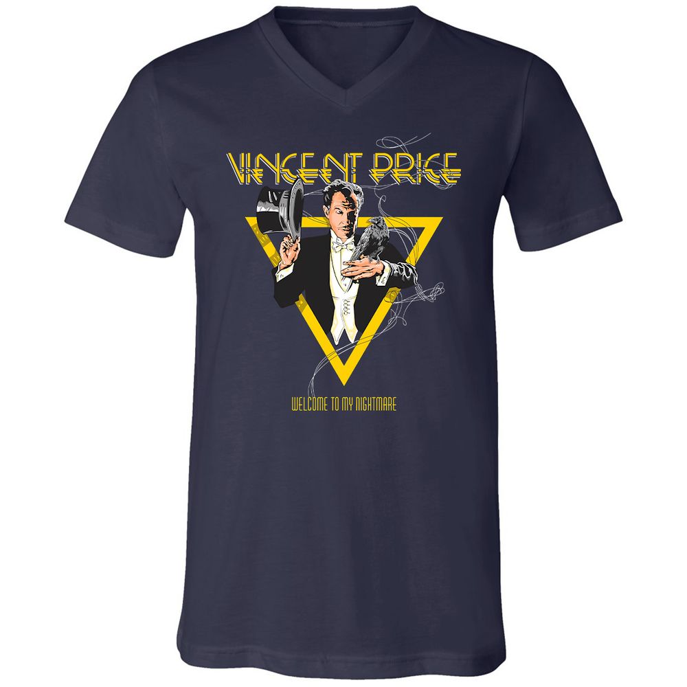 Unisex V-Neck T-Shirt - K8RSXQXG - Navy - 2