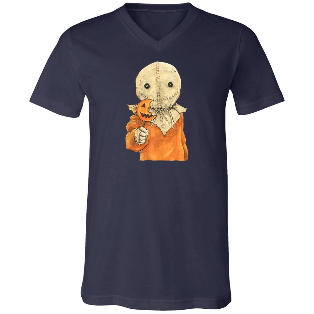 Unisex V-Neck T-Shirt - VNUSNG8E - Navy - 2