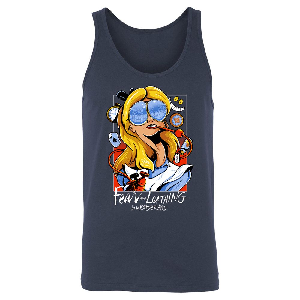 Unisex Jersey Tank - RMU9FNVQ - Navy - 2