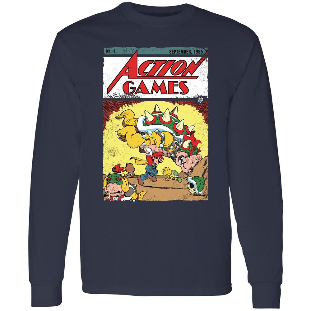 Long Sleeve T-Shirt - 5478ER9S - Navy - 2