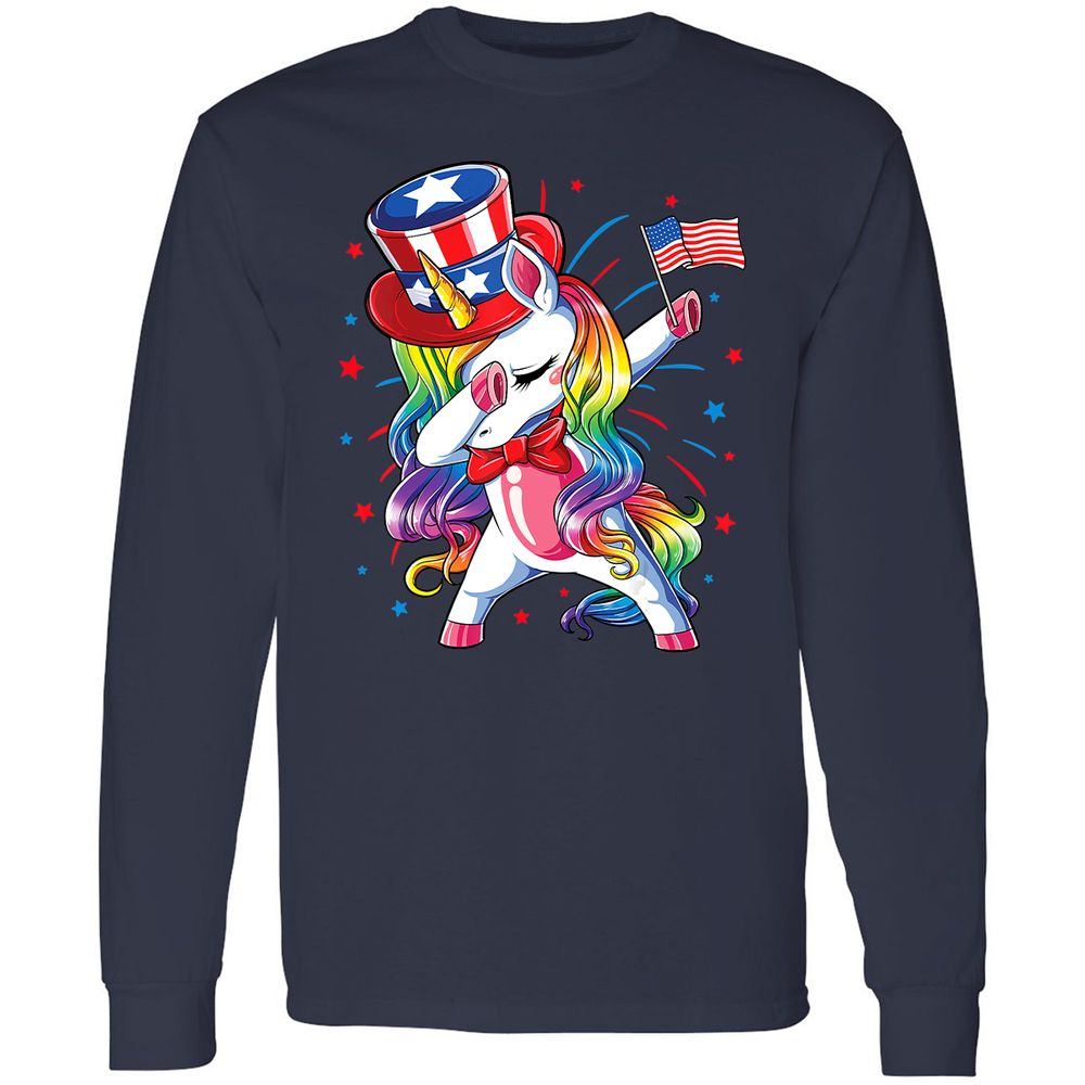 Long Sleeve T-Shirt - NAUXF7E3 - Navy - 2