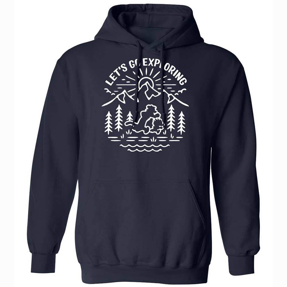 Classic Unisex Hoodie - EFQ7QKBG - Navy - 2
