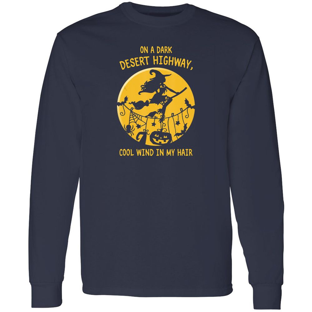 Long Sleeve T-Shirt - WENM854U - Navy - 2