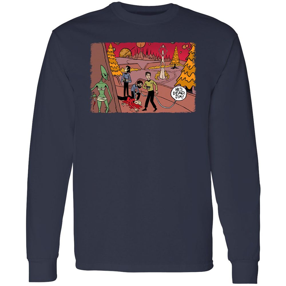 Long Sleeve T-Shirt - AWUH78MH - Navy - 2