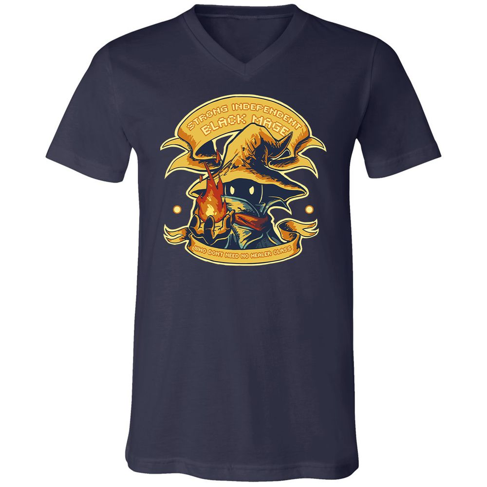 Unisex V-Neck T-Shirt - TA4CN76V - Navy - 2
