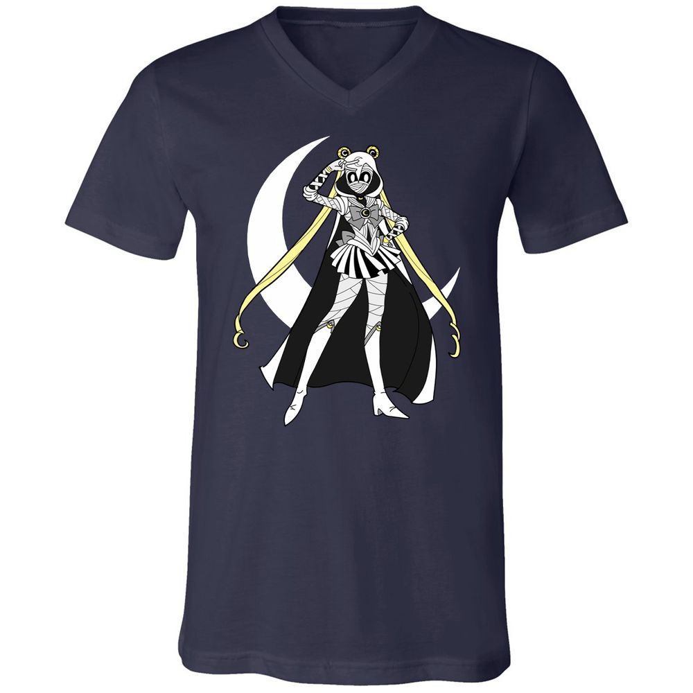 Unisex V-Neck T-Shirt - WGFXUQEW - Navy - 2