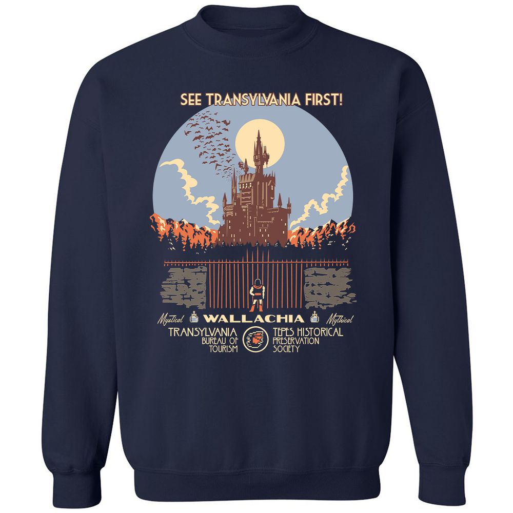 Classic Unisex Sweatshirt - T9B4YLAE - Navy - 2
