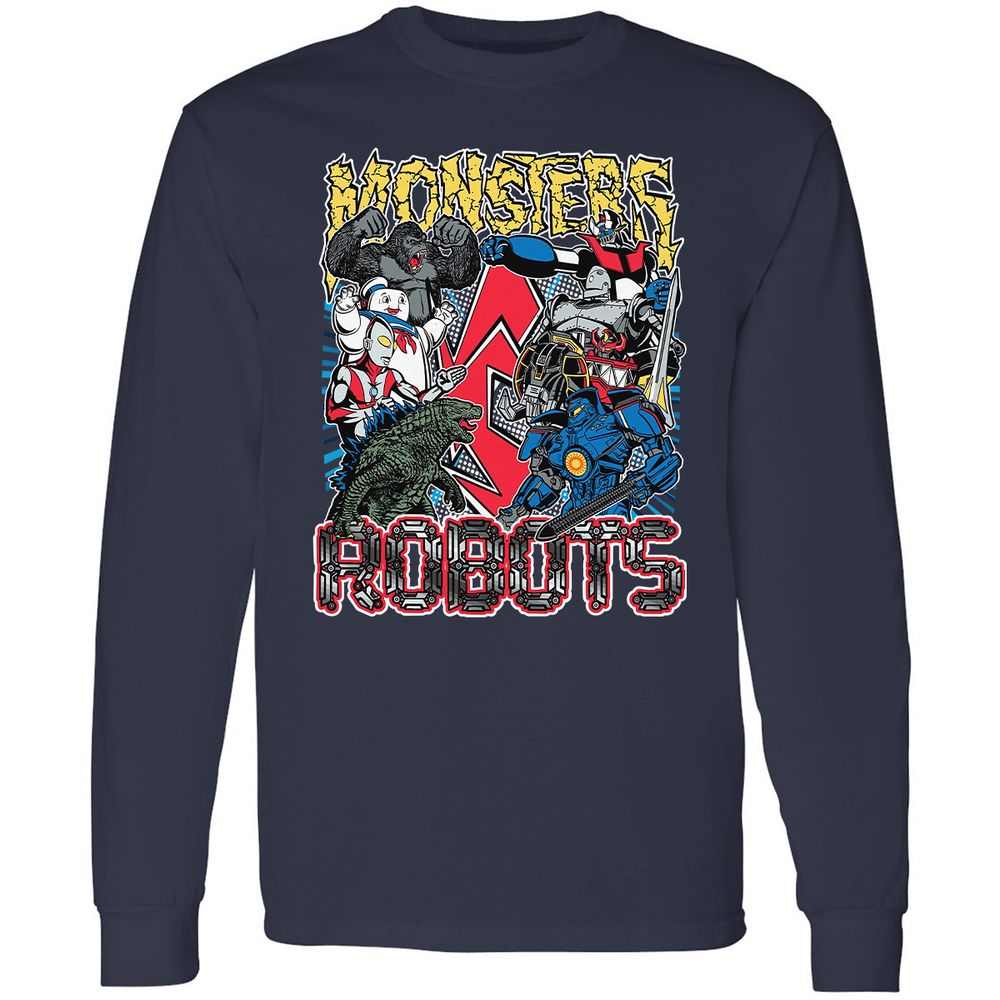 Long Sleeve T-Shirt - W3FAHGM3 - Navy - 2