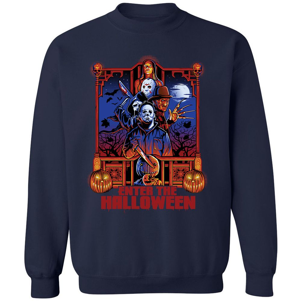 Classic Unisex Sweatshirt - D79DMT1R - Navy - 2
