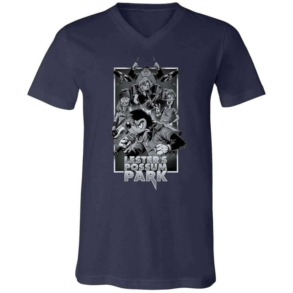 Unisex V-Neck T-Shirt - 76ZX1DL2 - Navy - 2