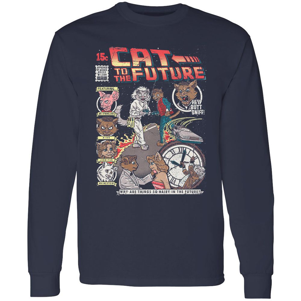 Long Sleeve T-Shirt - 498D2YJ5 - Navy - 2