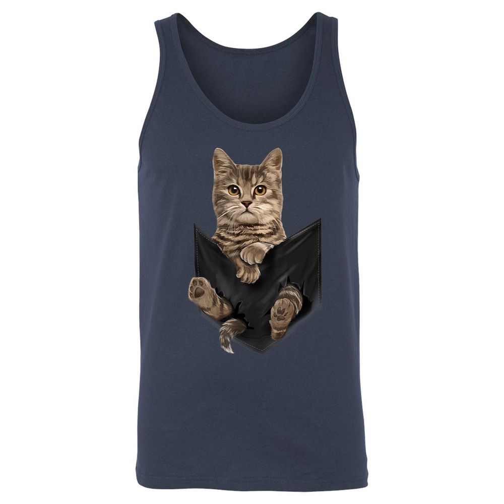 Unisex Jersey Tank - KLL94Y5F - Navy - 2