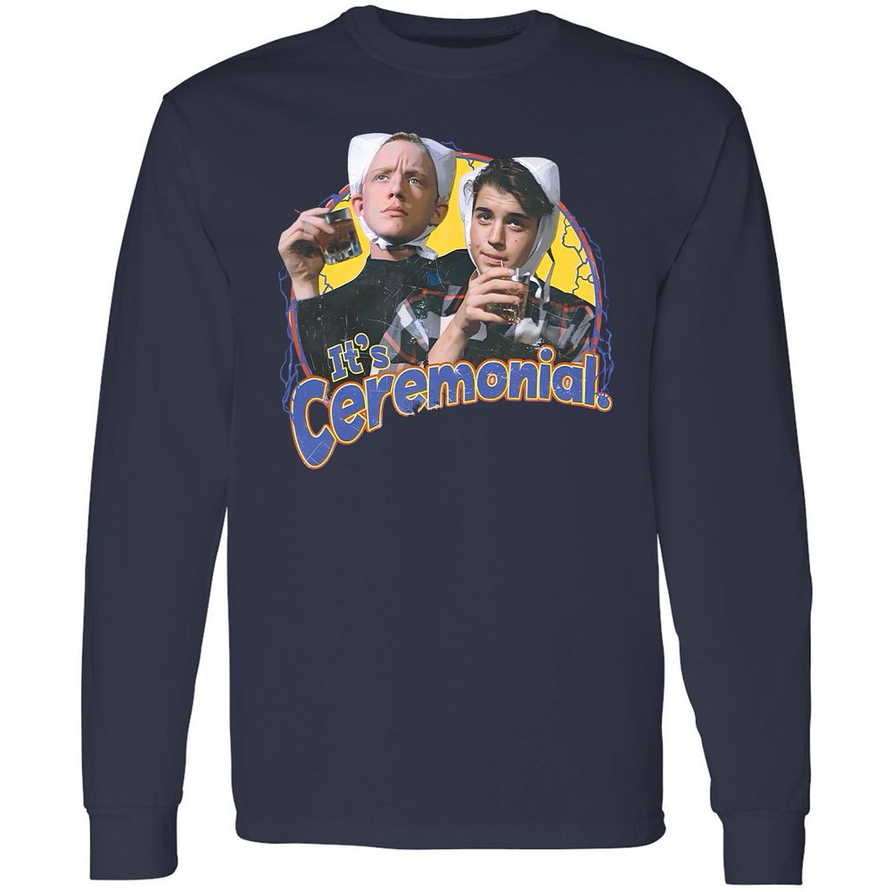 Long Sleeve T-Shirt - BBP7ZDFD - Navy - 2