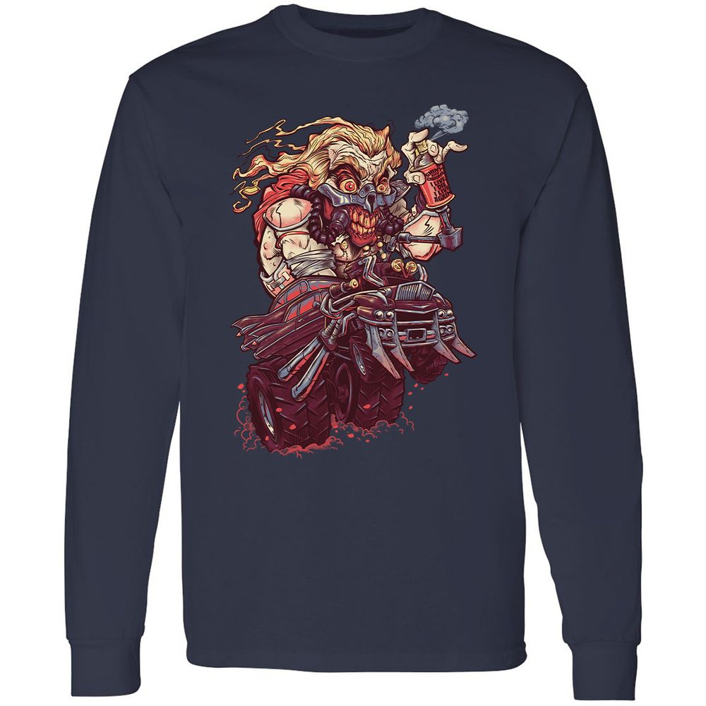 Long Sleeve T-Shirt - NFW74JVA - Navy - 2