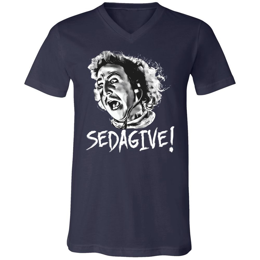 Unisex V-Neck T-Shirt - LF2UNZRP - Navy - 2