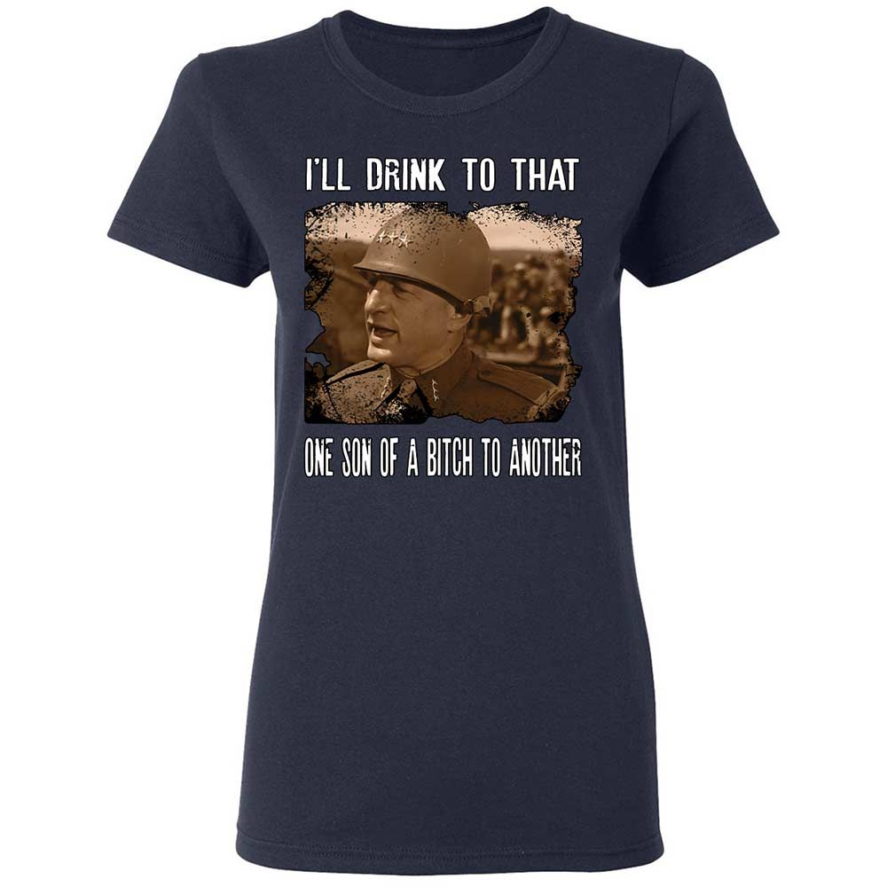 Women's T-Shirt - A4LZNYUJ - Navy - 2