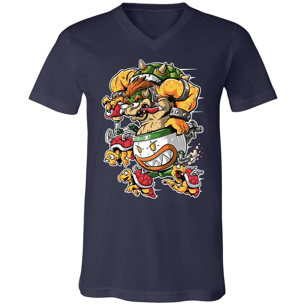 Unisex V-Neck T-Shirt - VS1SEVXJ - Navy - 2