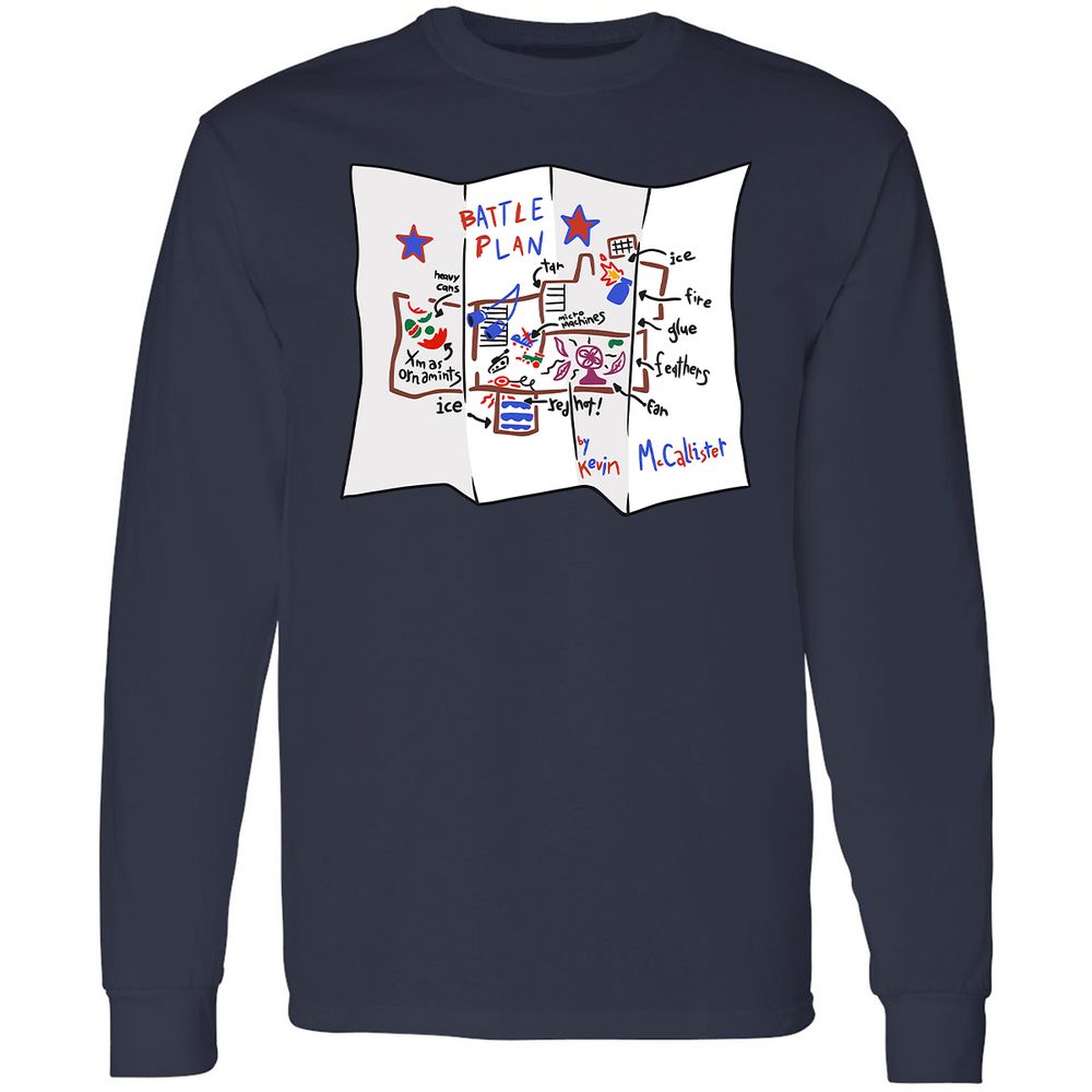 Long Sleeve T-Shirt - VJQUJWR3 - Navy - 2