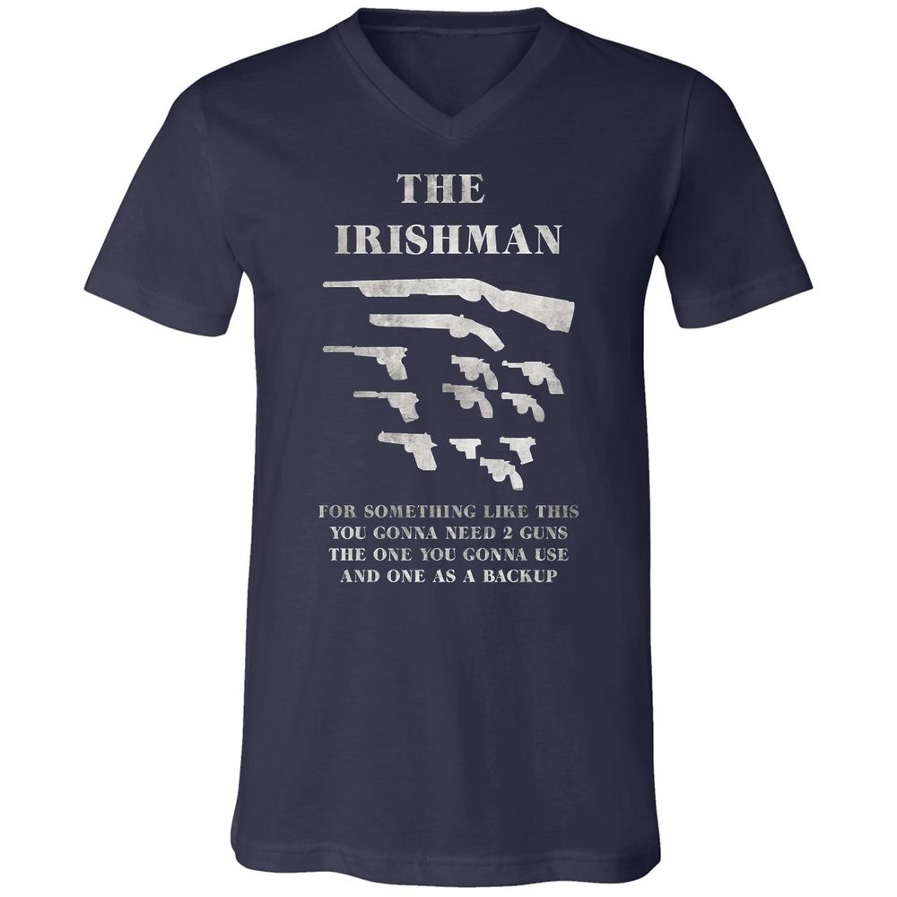 Unisex V-Neck T-Shirt - 3NSSRDYL - Navy - 2