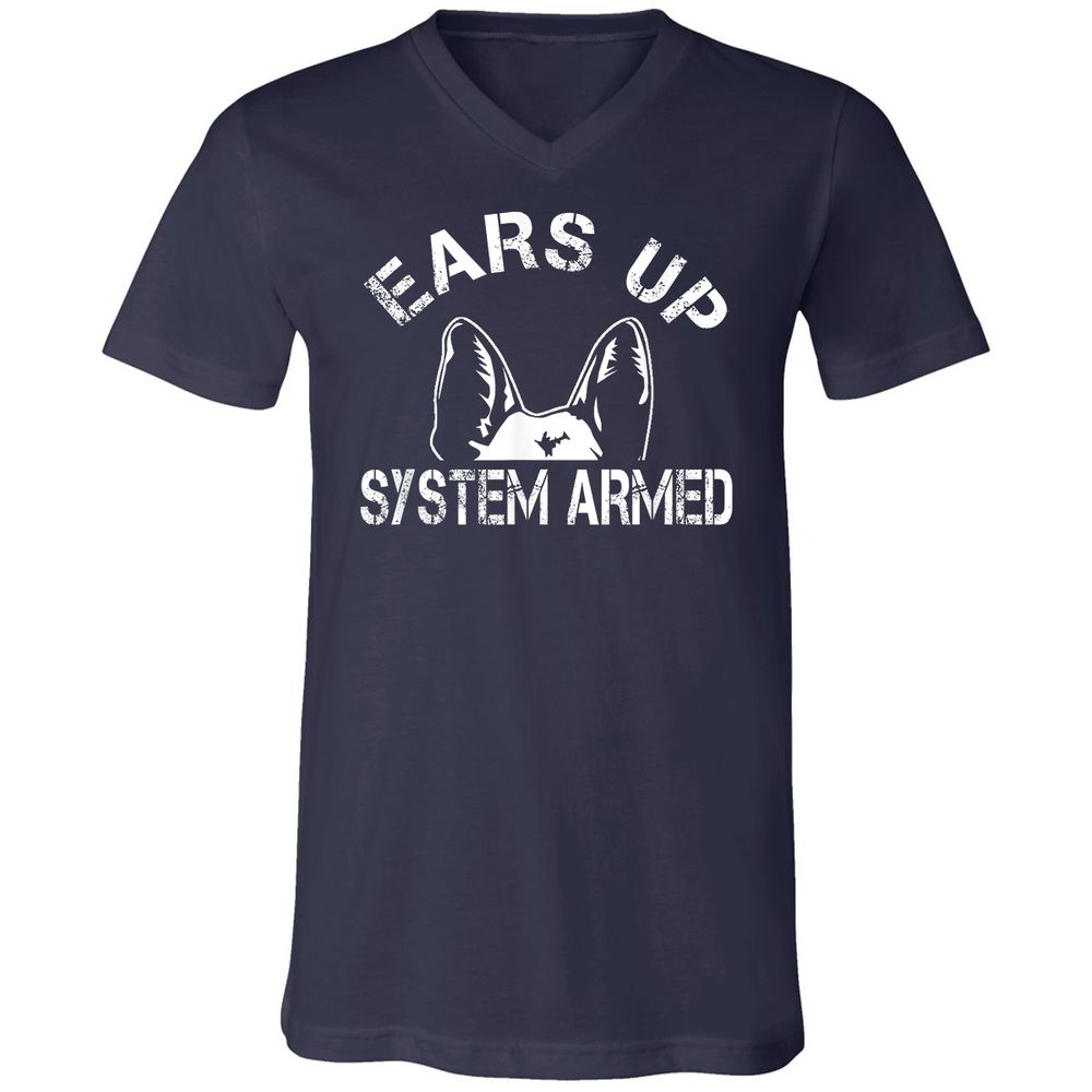 Unisex V-Neck T-Shirt - KSLTCSDA - Navy - 2