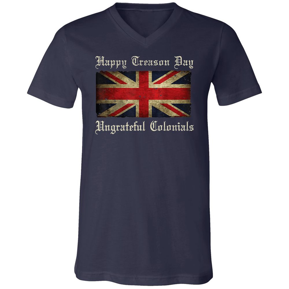 Unisex V-Neck T-Shirt - 8G7GUB33 - Navy - 2