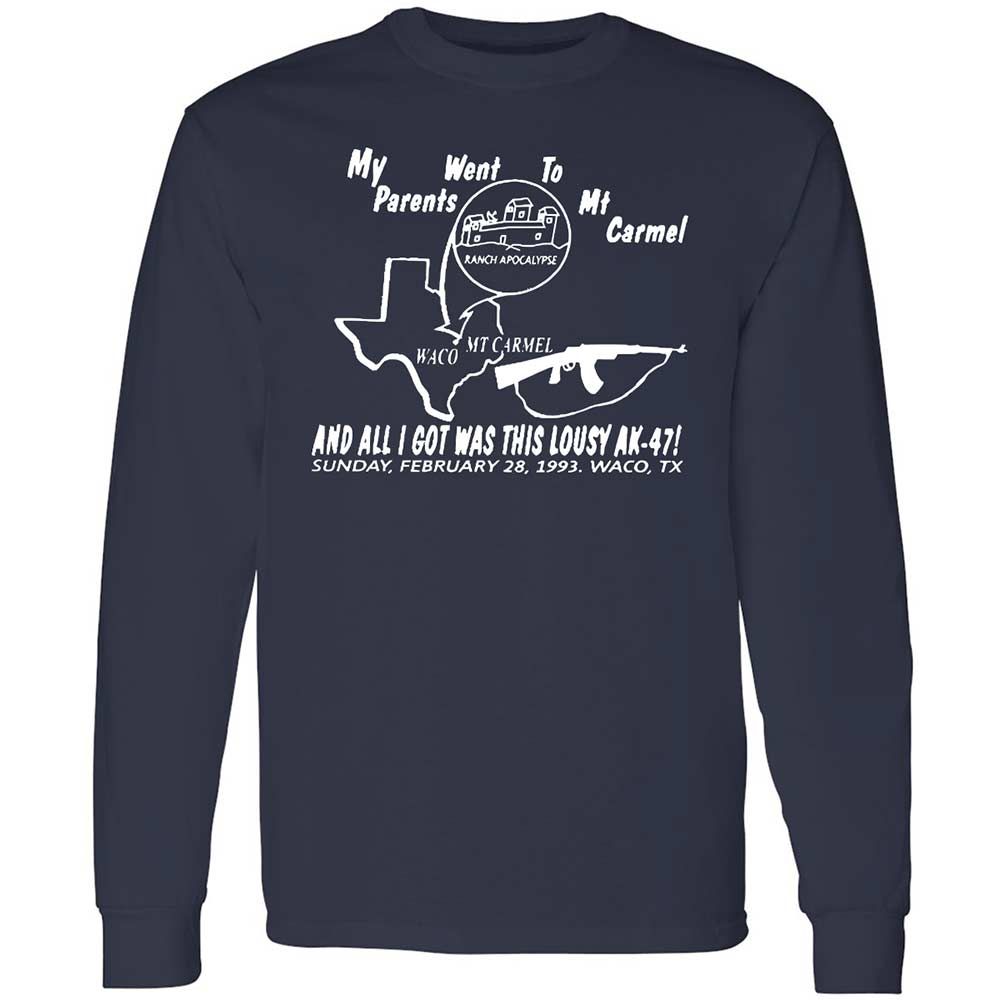Long Sleeve T-Shirt - ZVXC6RHC - Navy - 2