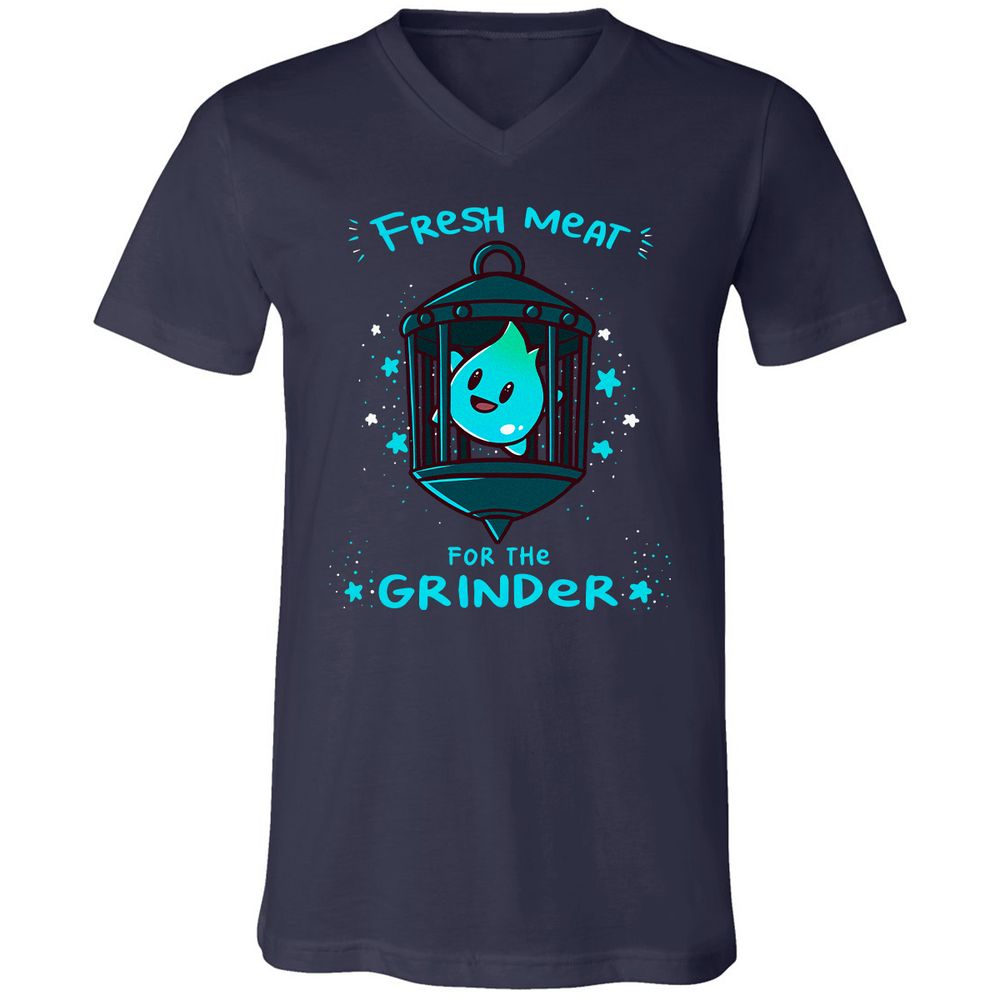 Unisex V-Neck T-Shirt - 22ZYD4JG - Navy - 2