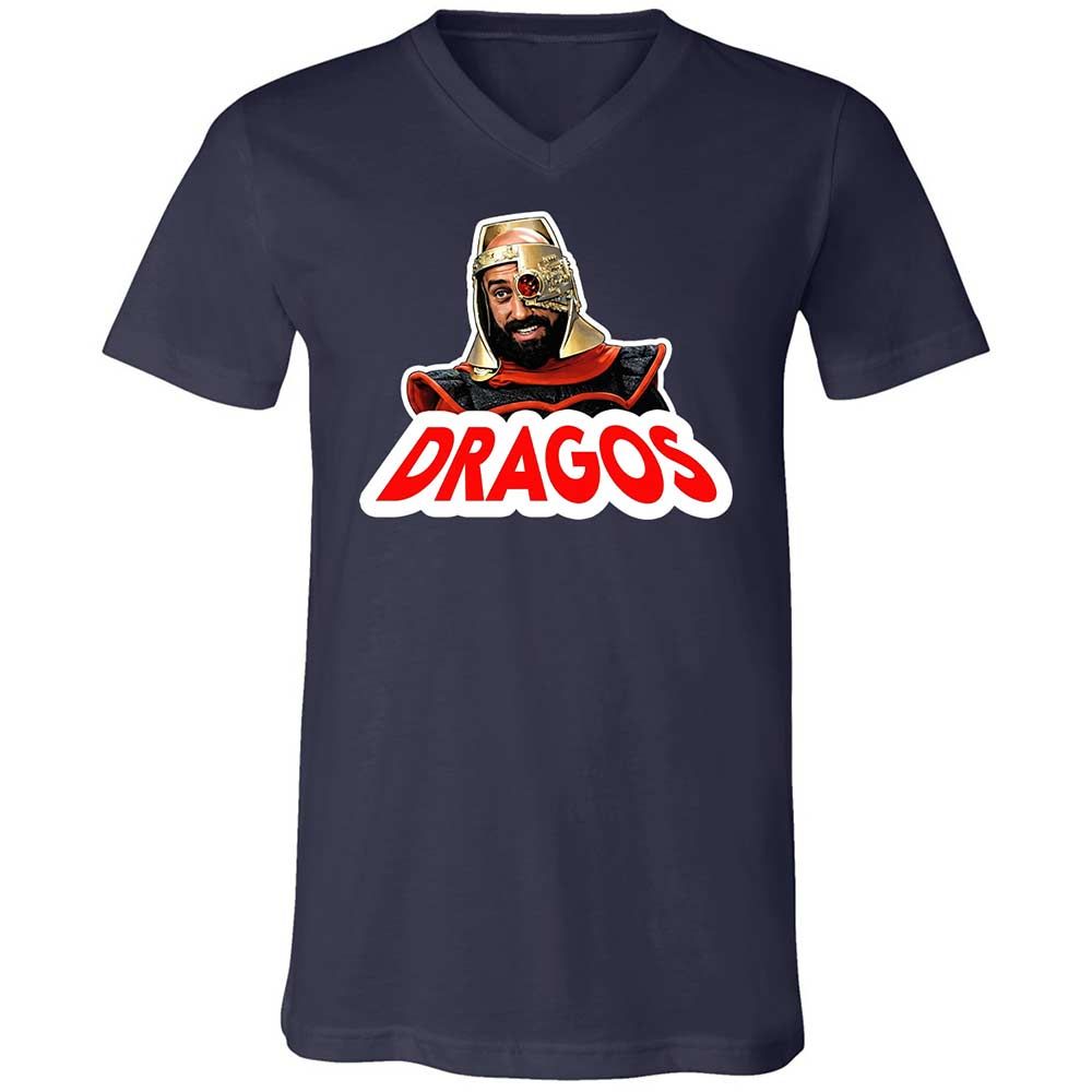 Unisex V-Neck T-Shirt - CNU6XPSE - Navy - 2