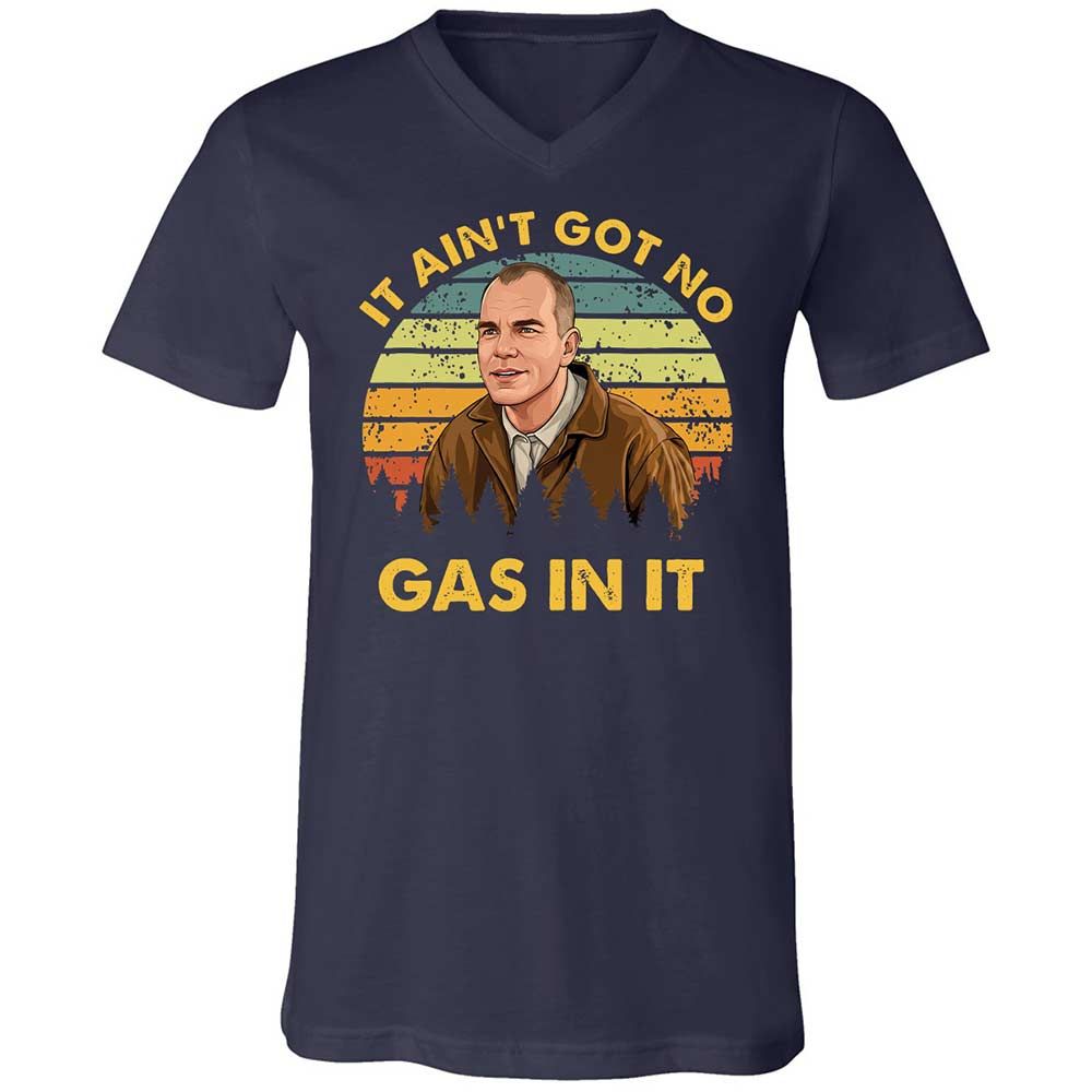 Unisex V-Neck T-Shirt - 4DG7CU7Q - Navy - 2