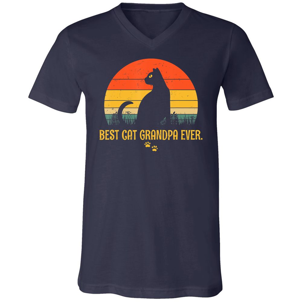 Unisex V-Neck T-Shirt - TEYTEMC5 - Navy - 2